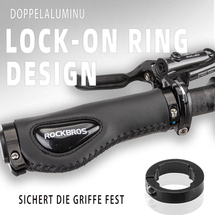 ROCKBROS Fahrradgriffe Ledergriffe für Lenker mit 22,2 mm Durchmesser (Fahrradgriffe) kaufen bei Linkreich – Jetzt entdecken!