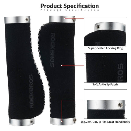ROCKBROS Fahrradgriffe Ledergriffe für Lenker mit 22,2 mm Durchmesser (Fahrradgriffe) kaufen bei Linkreich – Jetzt entdecken!