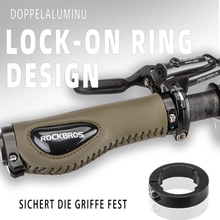ROCKBROS Fahrradgriffe Ledergriffe für Lenker mit 22,2 mm Durchmesser (Fahrradgriffe) kaufen bei Linkreich – Jetzt entdecken!