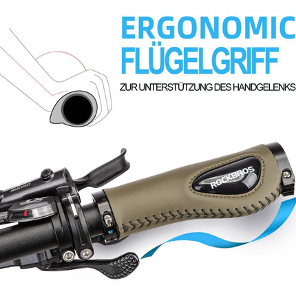 ROCKBROS Fahrradgriffe Ledergriffe für Lenker mit 22,2 mm Durchmesser (Fahrradgriffe) kaufen bei Linkreich – Jetzt entdecken!
