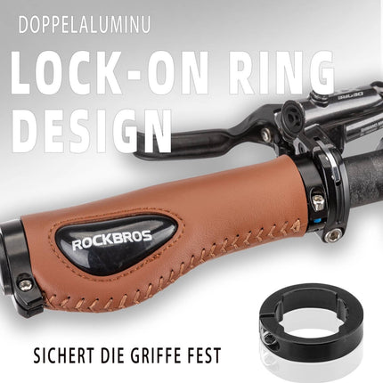 ROCKBROS Fahrradgriffe Ledergriffe für Lenker mit 22,2 mm Durchmesser (Fahrradgriffe) kaufen bei Linkreich – Jetzt entdecken!