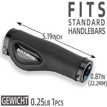 ROCKBROS Fahrradgriffe Ledergriffe für Lenker mit 22,2 mm Durchmesser (Fahrradgriffe) kaufen bei Linkreich – Jetzt entdecken!