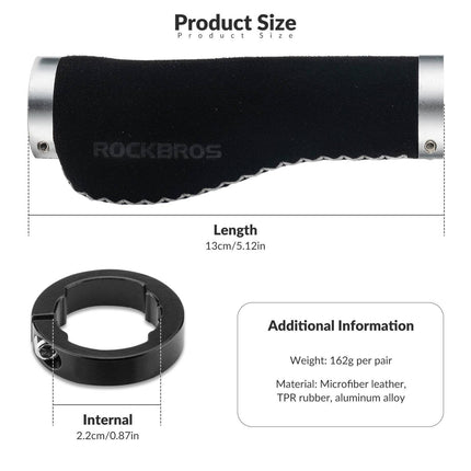 ROCKBROS Fahrradgriffe Ledergriffe für Lenker mit 22,2 mm Durchmesser (Fahrradgriffe) kaufen bei Linkreich – Jetzt entdecken!