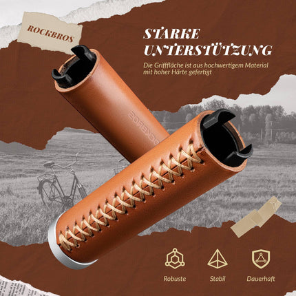 ROCKBROS Fahrradgriffe MTB Retro Lenkergriffe Ergonomisch Design