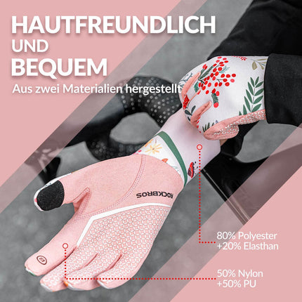 ROCKBROS Fahrradhandschuhe Damen Winddicht Handschuhe Touchscreen Atmungsaktiv (Fahrradhandschuhe) kaufen bei Linkreich – Jetzt entdecken!