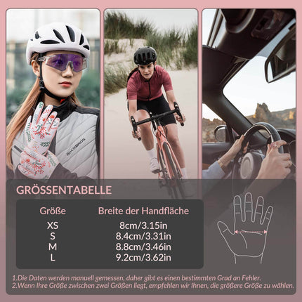 ROCKBROS Fahrradhandschuhe Damen Winddicht Handschuhe Touchscreen Atmungsaktiv (Fahrradhandschuhe) kaufen bei Linkreich – Jetzt entdecken!