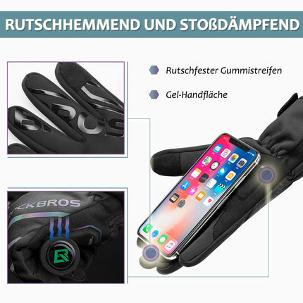 ROCKBROS Fahrradhandschuhe für Lauf, MTB Atmungsaktive Schwarz M - 2XL (Fahrradhandschuhe) kaufen bei Linkreich – Jetzt entdecken!