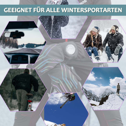 ROCKBROS Fahrradhandschuhe für Lauf, MTB Atmungsaktive Schwarz M - 2XL (Fahrradhandschuhe) kaufen bei Linkreich – Jetzt entdecken!
