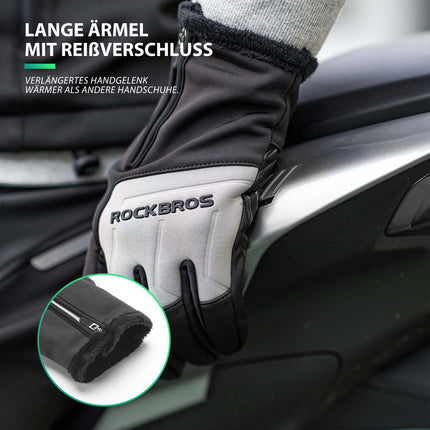ROCKBROS Fahrradhandschuhe Touchscreen Warme Winterhandschuhe S - XL (Fahrradhandschuhe) kaufen bei Linkreich – Jetzt entdecken!
