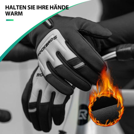 ROCKBROS Fahrradhandschuhe Touchscreen Warme Winterhandschuhe S - XL (Fahrradhandschuhe) kaufen bei Linkreich – Jetzt entdecken!