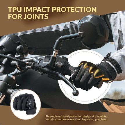 ROCKBROS Fahrradhandschuhe Warme Winddichte Vollfinger Sporthandschuhe (Fahrradhandschuhe) kaufen bei Linkreich – Jetzt entdecken!