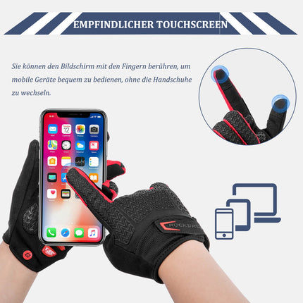 ROCKBROS Fahrradhandschuhe Winddicht Fahrrad Handschuhe Touchscreen (Fahrradhandschuhe) kaufen bei Linkreich – Jetzt entdecken!