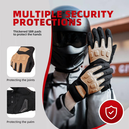 ROCKBROS Fahrradhandschuhe Winter Herbst Herren MTB Stoßdämpfend Handschuhe (Fahrradhandschuhe) kaufen bei Linkreich – Jetzt entdecken!