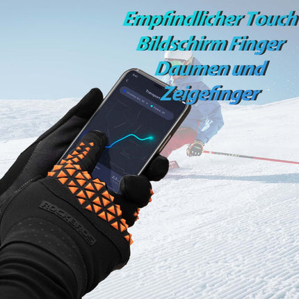 ROCKBROS Fahrradhandschuhe Winter Herren rutschfest Touchscreen (Fahrradhandschuhe) kaufen bei Linkreich – Jetzt entdecken!