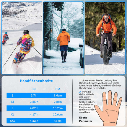 ROCKBROS Fahrradhandschuhe Winter/Herbst Vollfinger Thermo Sport Unisex (Fahrradhandschuhe) kaufen bei Linkreich – Jetzt entdecken!