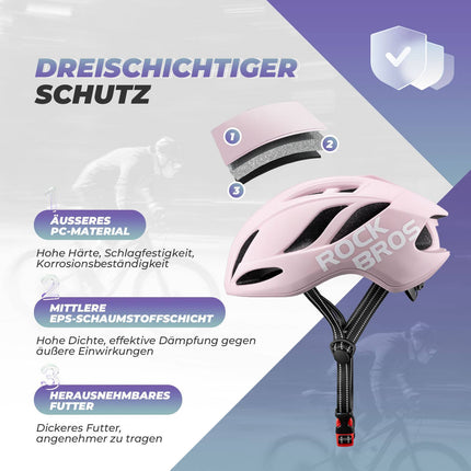 ROCKBROS Fahrradhelm 58 - 62cm Einstellbare Cityhelm Belüftung Unisex (Fahrradhelme) kaufen bei Linkreich – Jetzt entdecken!