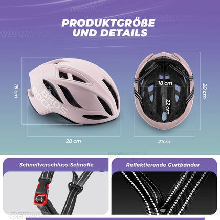 ROCKBROS Fahrradhelm 58 - 62cm Einstellbare Cityhelm Belüftung Unisex (Fahrradhelme) kaufen bei Linkreich – Jetzt entdecken!