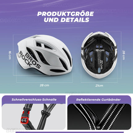 ROCKBROS Fahrradhelm 58 - 62cm Einstellbare Cityhelm Belüftung Unisex (Fahrradhelme) kaufen bei Linkreich – Jetzt entdecken!