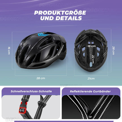 ROCKBROS Fahrradhelm 58 - 62cm Einstellbare Cityhelm Belüftung Unisex (Fahrradhelme) kaufen bei Linkreich – Jetzt entdecken!