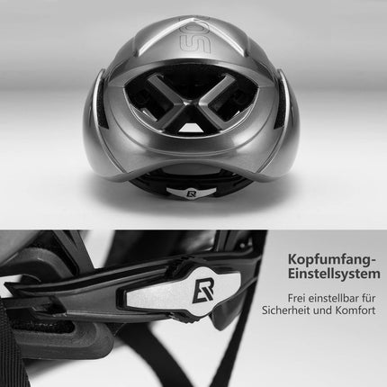 ROCKBROS Fahrradhelm Integrierter Rennradhelm Magnetische Schnalle EPS+PC (Fahrradhelme) kaufen bei Linkreich – Jetzt entdecken!