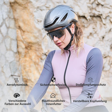 ROCKBROS Fahrradhelm Integrierter Rennradhelm Magnetische Schnalle EPS+PC (Fahrradhelme) kaufen bei Linkreich – Jetzt entdecken!