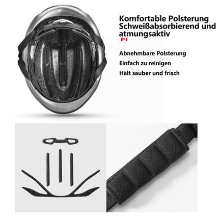 ROCKBROS Fahrradhelm Integrierter Rennradhelm Magnetische Schnalle EPS+PC (Fahrradhelme) kaufen bei Linkreich – Jetzt entdecken!