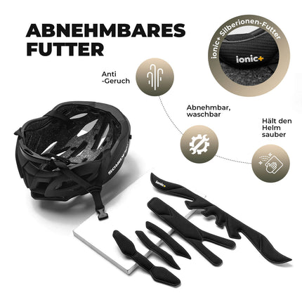 ROCKBROS Fahrradhelm Magnetischer Abnehmbarer MTB Helm mit Visier (Fahrradhelme) kaufen bei Linkreich – Jetzt entdecken!