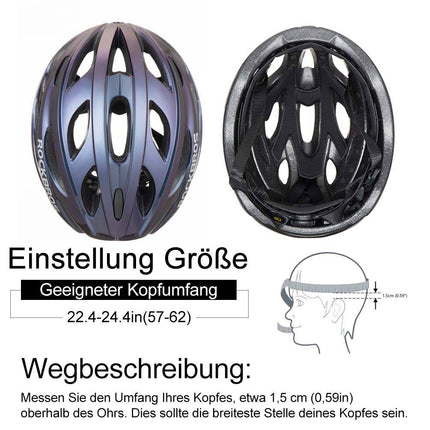 ROCKBROS Fahrradhelm mit integrierter abnehmbarer Magnetbrillen & Visier (Fahrradhelme) kaufen bei Linkreich – Jetzt entdecken!