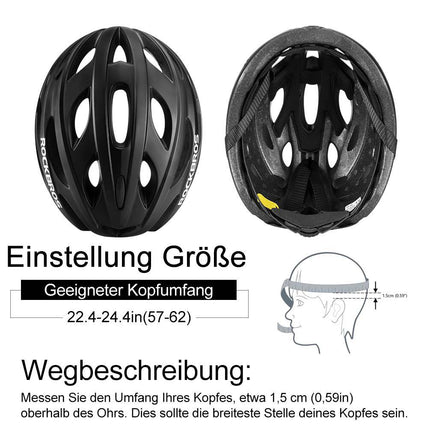 ROCKBROS Fahrradhelm mit integrierter abnehmbarer Magnetbrillen & Visier (Fahrradhelme) kaufen bei Linkreich – Jetzt entdecken!