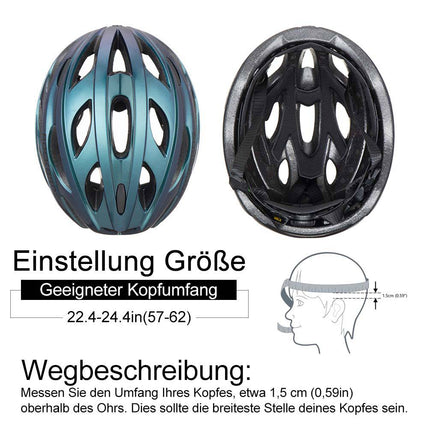 ROCKBROS Fahrradhelm mit integrierter abnehmbarer Magnetbrillen & Visier (Fahrradhelme) kaufen bei Linkreich – Jetzt entdecken!