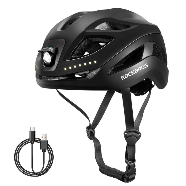 ROCKBROS Fahrradhelm mit Licht, mit USB 1800 mAh Atmungsaktiv 58 - 60 cm (Fahrradhelme) kaufen bei Linkreich – Jetzt entdecken!