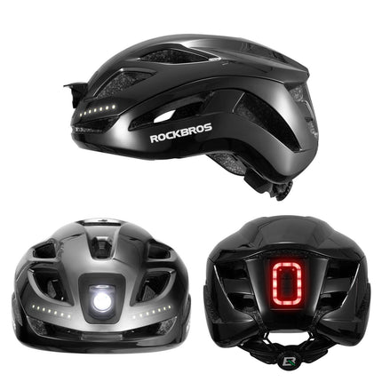 ROCKBROS Fahrradhelm mit Licht, mit USB 1800 mAh Atmungsaktiv 58 - 60 cm (Fahrradhelme) kaufen bei Linkreich – Jetzt entdecken!