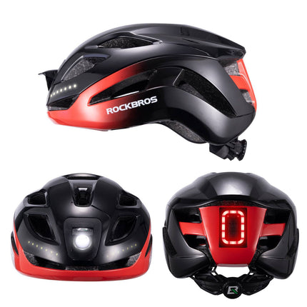 ROCKBROS Fahrradhelm mit Licht, mit USB 1800 mAh Atmungsaktiv 58 - 60 cm (Fahrradhelme) kaufen bei Linkreich – Jetzt entdecken!