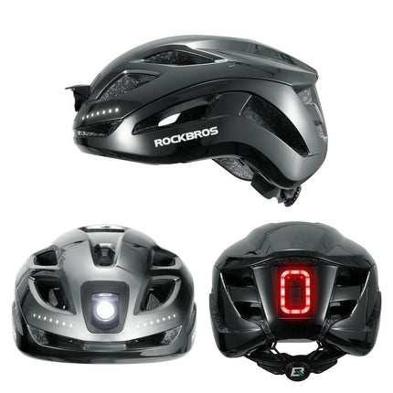 ROCKBROS Fahrradhelm mit Licht, mit USB 1800 mAh Atmungsaktiv 58 - 60 cm (Fahrradhelme) kaufen bei Linkreich – Jetzt entdecken!