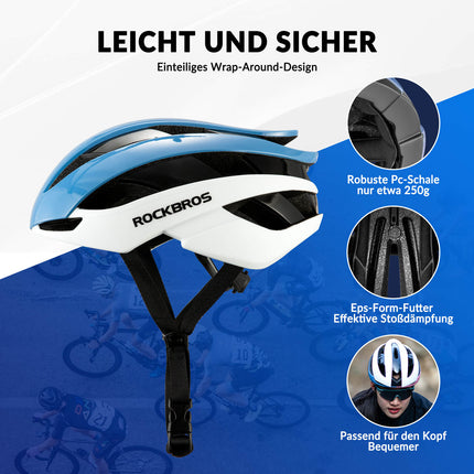 ROCKBROS Fahrradhelm Rennradhelm Verstellbarer Belüftung Damen/Herren (Fahrradhelme) kaufen bei Linkreich – Jetzt entdecken!