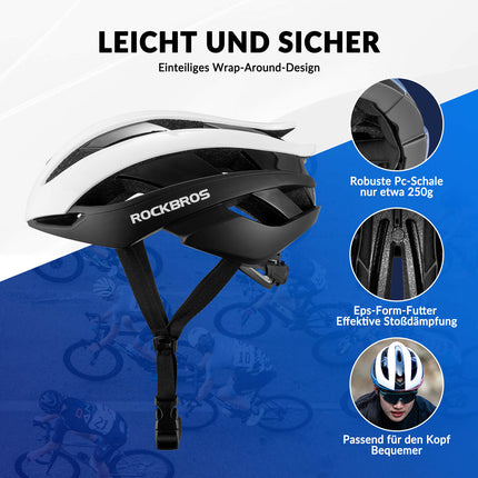 ROCKBROS Fahrradhelm Rennradhelm Verstellbarer Belüftung Damen/Herren (Fahrradhelme) kaufen bei Linkreich – Jetzt entdecken!