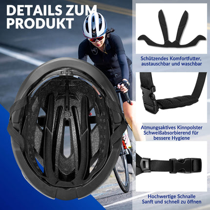 ROCKBROS Fahrradhelm Rennradhelm Verstellbarer Belüftung Damen/Herren (Fahrradhelme) kaufen bei Linkreich – Jetzt entdecken!