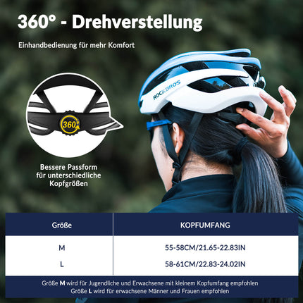 ROCKBROS Fahrradhelm Rennradhelm Verstellbarer Belüftung Damen/Herren (Fahrradhelme) kaufen bei Linkreich – Jetzt entdecken!
