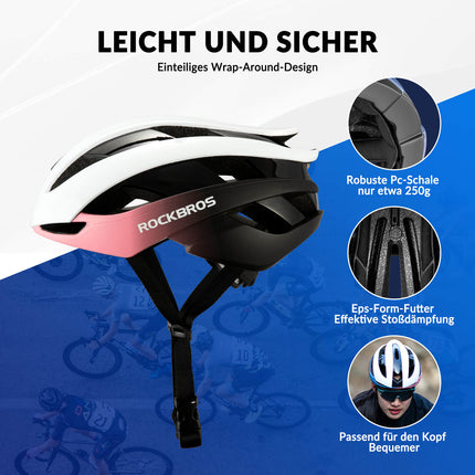 ROCKBROS Fahrradhelm Rennradhelm Verstellbarer Belüftung Damen/Herren (Fahrradhelme) kaufen bei Linkreich – Jetzt entdecken!