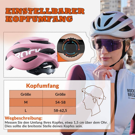 ROCKBROS Fahrradhelm Sport Mountainbike Schutzhelm Atmungsaktiv 54 - 58cm (Fahrradhelme) kaufen bei Linkreich – Jetzt entdecken!