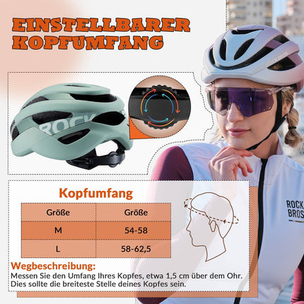 ROCKBROS Fahrradhelm Sport Mountainbike Schutzhelm Atmungsaktiv 54 - 58cm (Fahrradhelme) kaufen bei Linkreich – Jetzt entdecken!