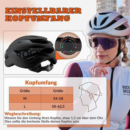 ROCKBROS Fahrradhelm Sport Mountainbike Schutzhelm Atmungsaktiv 54 - 58cm (Fahrradhelme) kaufen bei Linkreich – Jetzt entdecken!