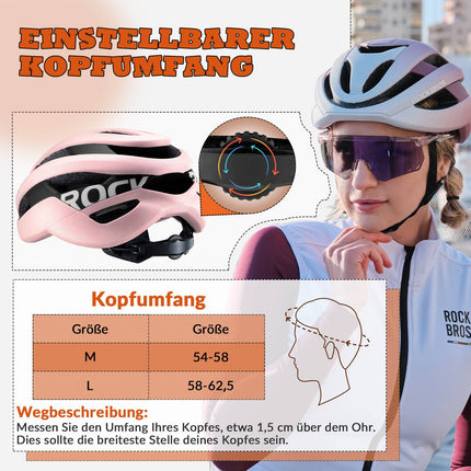 ROCKBROS Fahrradhelm Sport Mountainbike Schutzhelm Atmungsaktiv 54 - 58cm (Fahrradhelme) kaufen bei Linkreich – Jetzt entdecken!