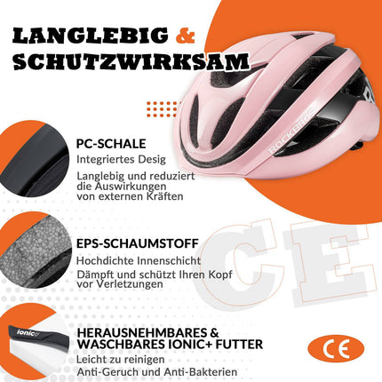 ROCKBROS Fahrradhelm Sport Mountainbike Schutzhelm Atmungsaktiv 54 - 58cm (Fahrradhelme) kaufen bei Linkreich – Jetzt entdecken!