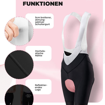ROCKBROS Fahrradhose für Damen Kurz Trägerhosen Atmungsaktive (Fahrradhose) kaufen bei Linkreich – Jetzt entdecken!