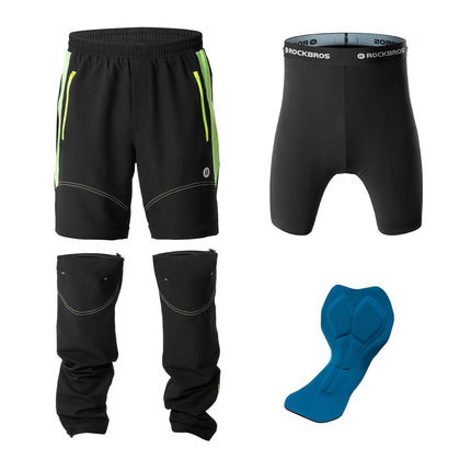 ROCKBROS Fahrradhose Herren Gepolsterte Radhose Atmungsaktiv Abnehmbar (Fahrradhose) kaufen bei Linkreich – Jetzt entdecken!