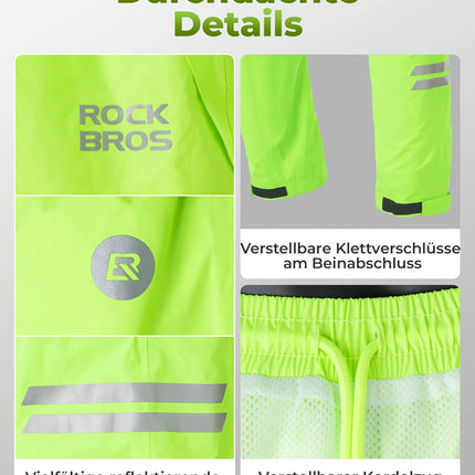 ROCKBROS Fahrradhose Herren Lang Wasserdicht