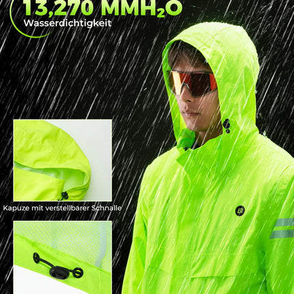 ROCKBROS Fahrradjacke Herren Wasserdicht Atmungsaktiv