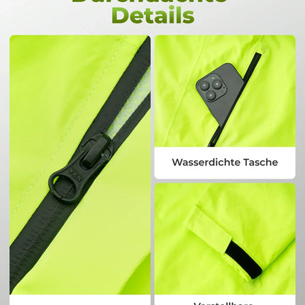 ROCKBROS Fahrradjacke Herren Wasserdicht Atmungsaktiv
