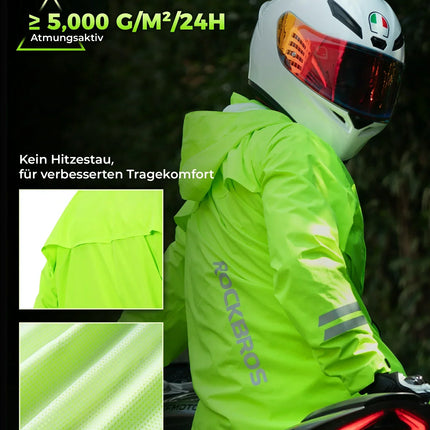ROCKBROS Fahrradjacke Herren Wasserdicht Atmungsaktiv